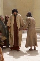 Jesus heals a blind man