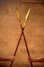 Roman soldiers spears 