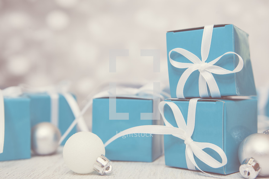 Christmas Gift Boxes Background