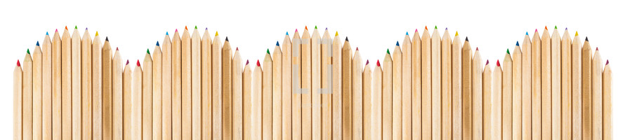 wooden colored pencils 