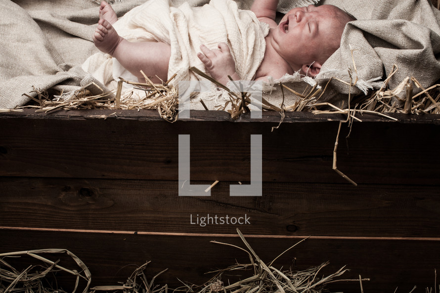 baby Jesus in a manger 