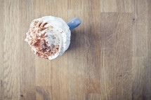 hot chocolate with cream 