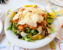 Fresh vegetables Greek salad, typical greek food