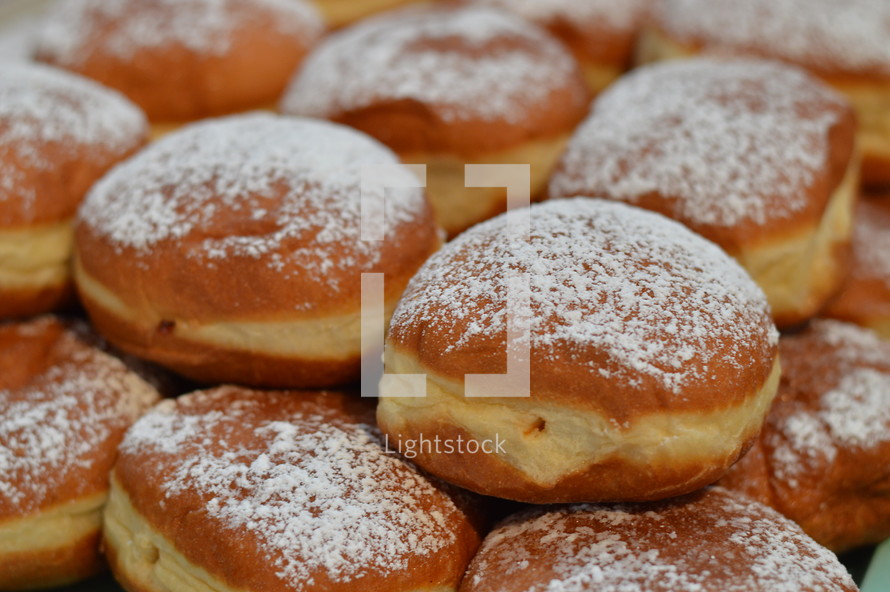 jelly filled fried German donuts  