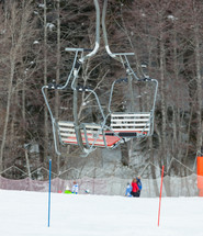 ski lift in Abetone, Italy