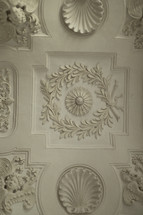 Ornate ceiling in a church