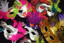 Mardi gras or masquerade masks