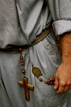 rosary on a belt