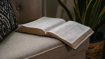 Bible on a chair 