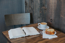 open Bible and breakfast 