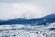 snow covered mountain peak