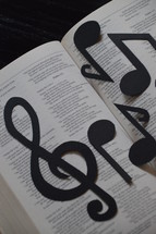 Psalm 113: a song in the bible with notes and clef.