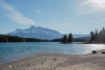 lake and mountain view 