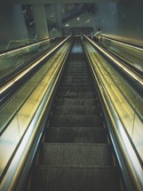 An escalator. 
