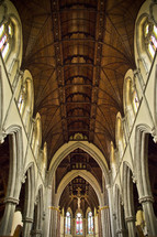 ceiling in a cathedral 