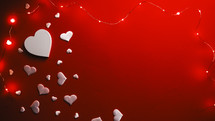 valentines day heart shape background with copy space