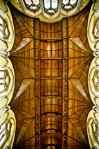ceiling in a cathedral 