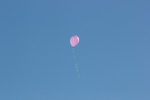helium balloon floating away 