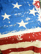 The Stars and Stripes that represent the United States of America artist rendering showing the red, white and blue and what it represents - Freedom, Democracy and equality that has been paid for with the blood of many american soldiers in previous wars. 