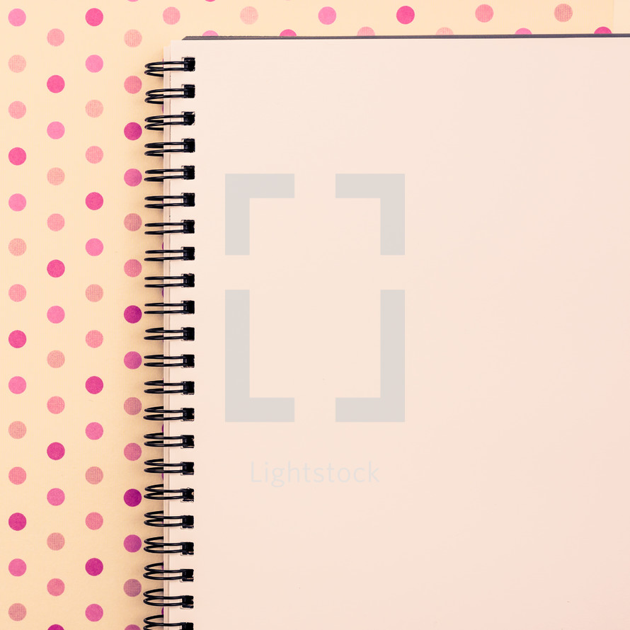 blank pages of a journal 