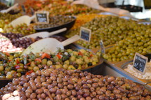 olives at a market 