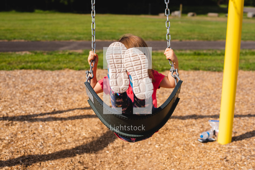 girl on a swing 