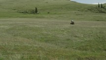 riding a four wheeler in Montana 