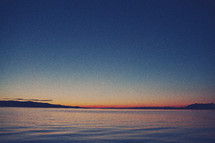  blue sky - lake, sunrise horizon