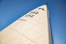sail of a sailboat 