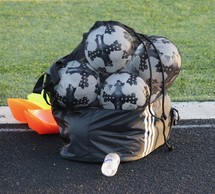 bag of soccer balls 