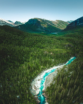 turquoise blue river 