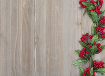 red berries and Christmas Background