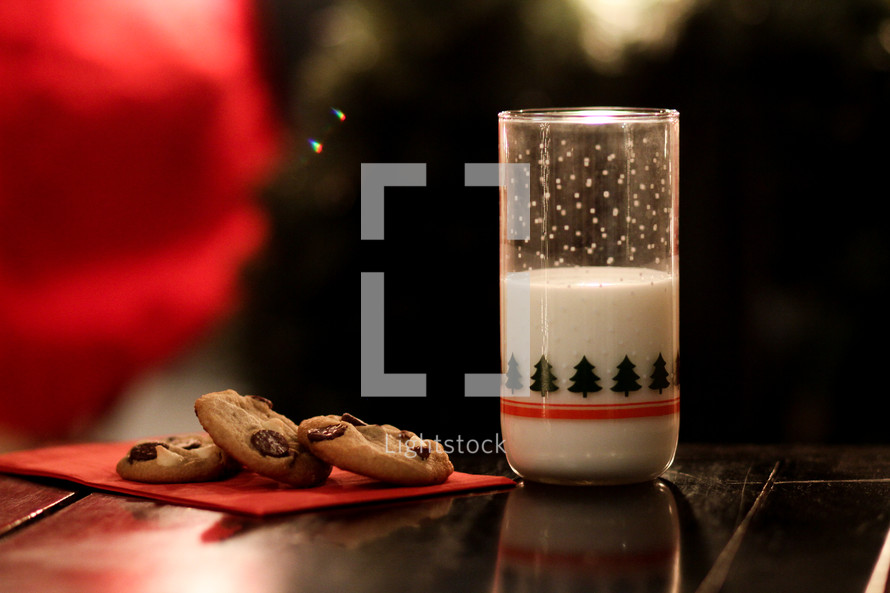 milk and cookies for Santa 