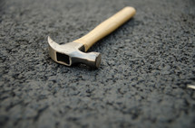 hammer on asphalt 