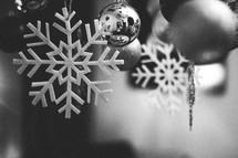 snowflake Christmas ornaments