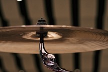 Close-up of a cymbal.
