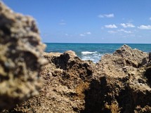 rocks in front of the ocean