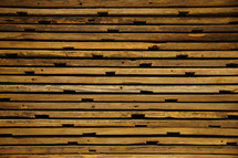 Wood texture on reclaimed lumber slats 