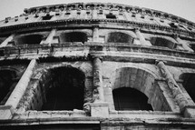 windows of the Coliseum in Rome