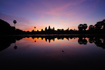 Sunrise over Angkor Wat, Cambodia. Dawn. New Day.