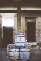 old wine barrels 