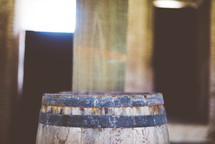 old wine barrel 