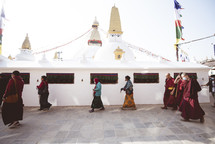 monks in Tibet