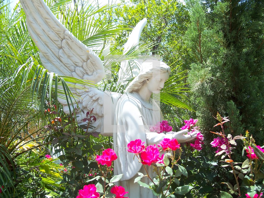 Guardian angel statue 