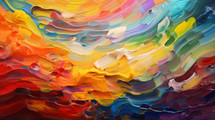 Colorful oil painted background. 