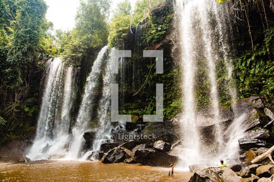 waterfall in Southeast Asia 