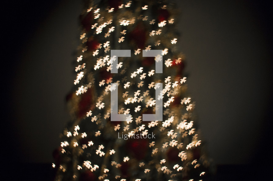 dove lights on a Christmas tree