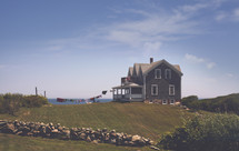 coastal beach  farm house 
