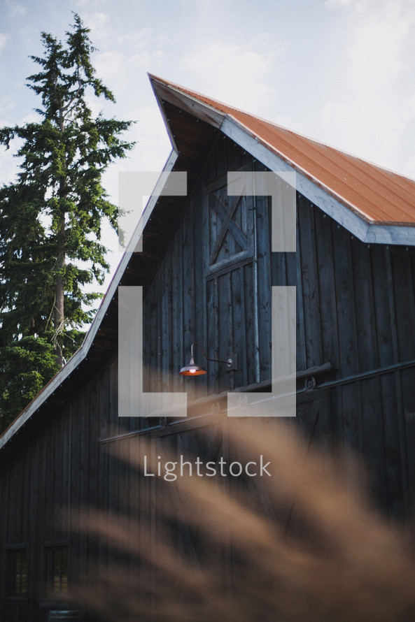 roofline of a barn
