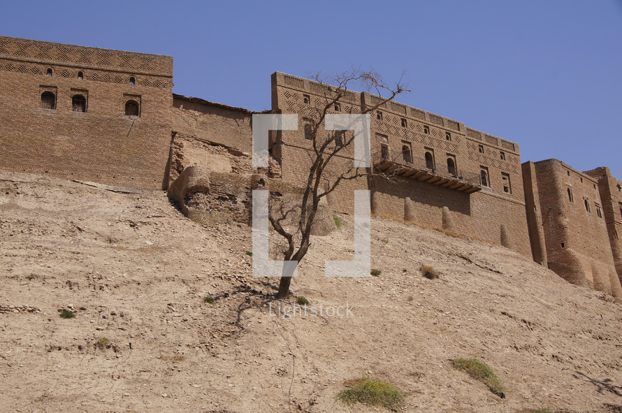 Erbil Citadel, longest continually inhabited city in the world. Kurdistan, Iraq